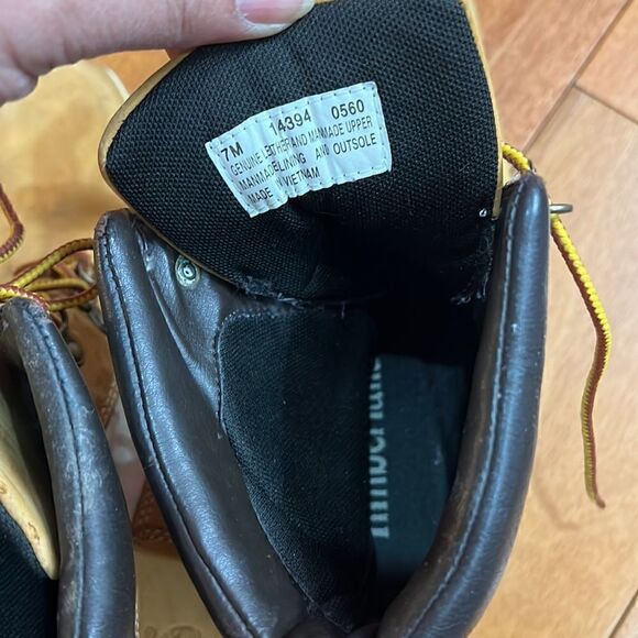 Timberland Vintage Rare Women’s Wheat Chukka Wedge Heel Booties Size 7 - Picture 7 of 7